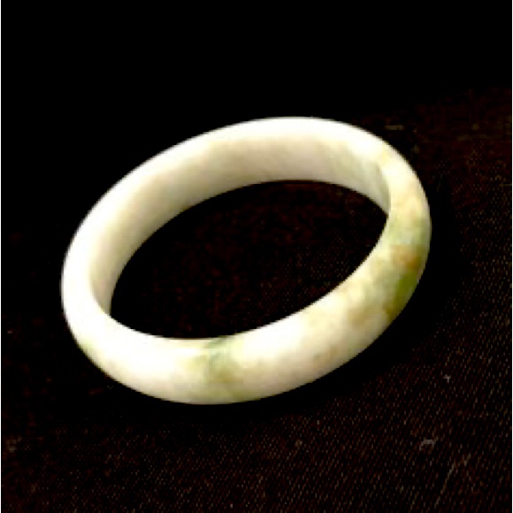 Solid White Jade Bracelet